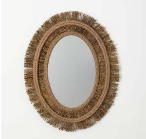 FREE SHIPPING - Large Modern Farmhouse Oval Wall Mirror