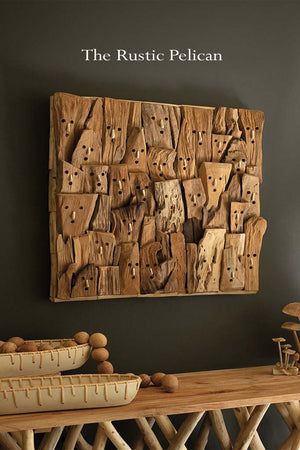 Modern Driftwood Wall Art Sculpture