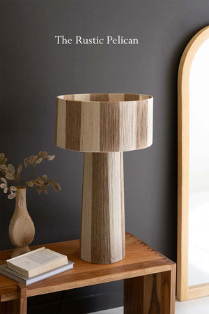 Modern Farmhouse Designer Jute Table Lamp