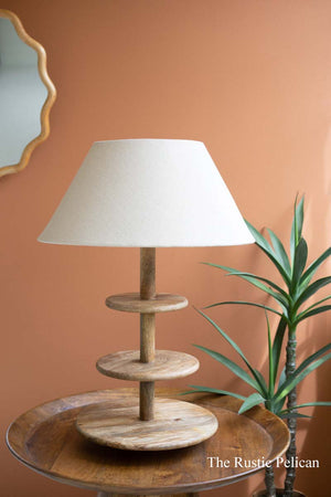 Modern Farmhouse Wood Table Lamp