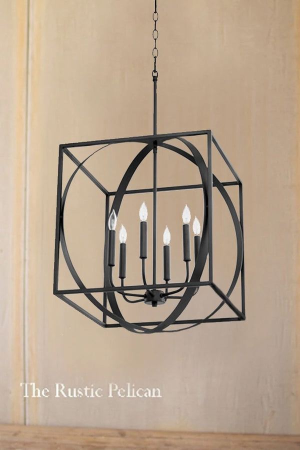 FREE SHIPPING - Large Modern Cube Chandelier