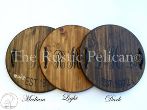 Large Personalized Wooden Serving Tray
