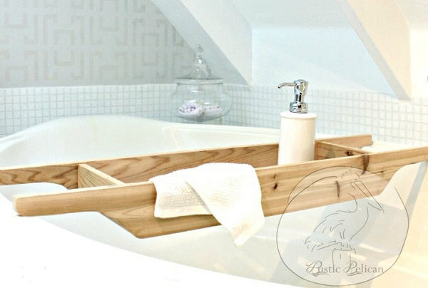 Bathroom Decor - Wood Bath Tray