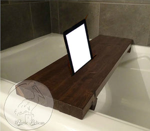 Modern Wooden Bath Tray, Shower caddy