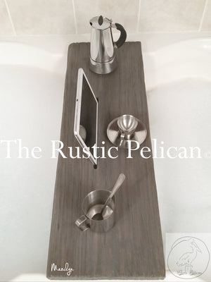 Rustic Bathtub Caddy, Wood Bathtub Tray