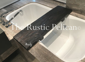 Modern Reclaimed Wood Bath Tray