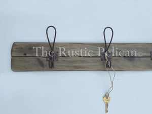 Rustic Reclaimed Wood Coat Rack, 6'Ft., Farmhouse Style Decor, Coat Hanger, Entryway Decor