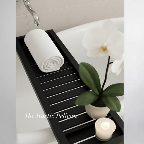 Modern Rustic Wood Bathtub Tray (Copy)