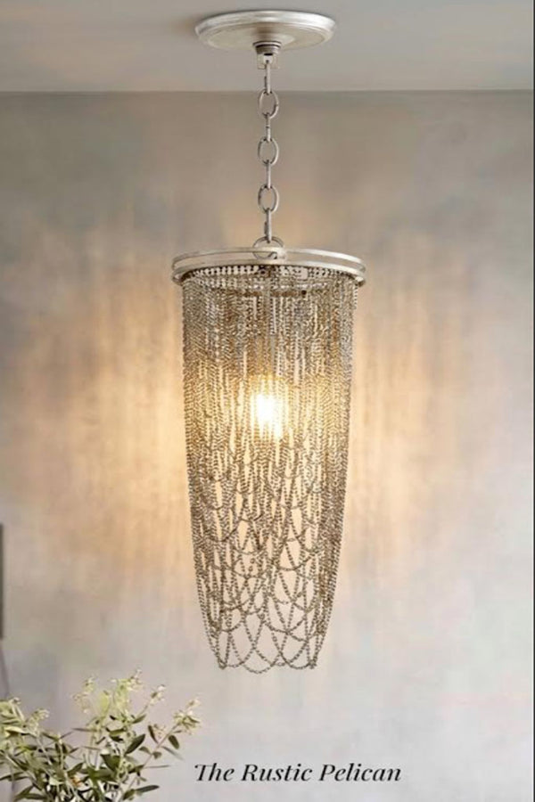 Large Modern Elegant Bohemian Beaded Chandelier