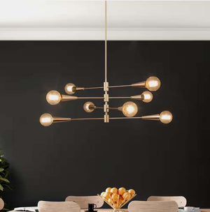 FREE SHIPPING - Large Modern Glass Sputnik Chandelier