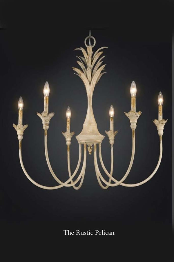  6 Light Modern Farmhouse Country Chandelier