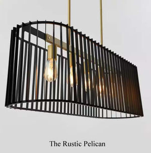 Modern Farmhouse Cage Pendant Chandelier