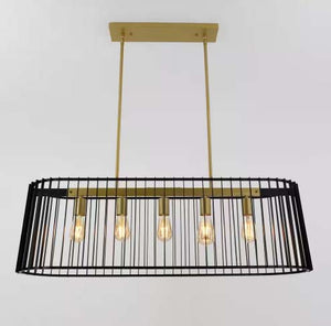 Modern Farmhouse Cage Pendant Chandelier