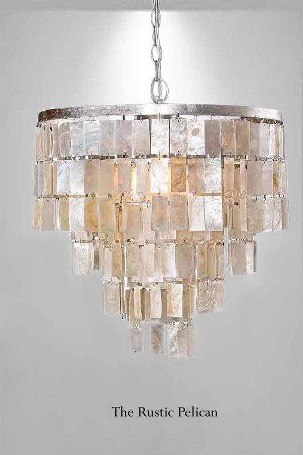 Modern Glass Chandelier-Modern Farmhouse