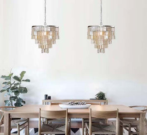 Modern Glass Chandelier-Modern Farmhouse