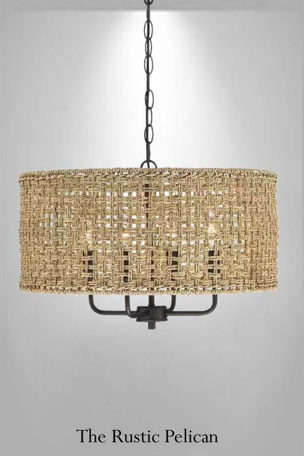 FREE SHIPPING - Large Bohemian Hand Woven Chandelier