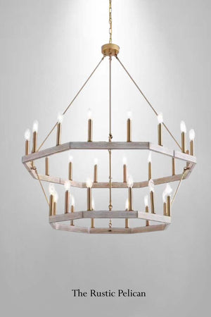 Large Modern Farmhouse 28 Light Chandelier