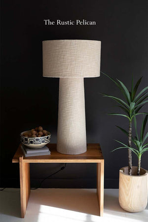 Modern Farmhouse Boucle Table Lamp