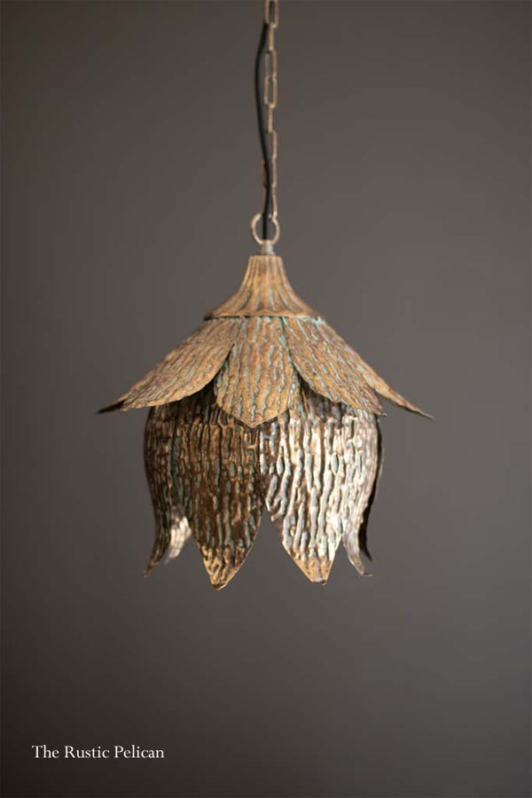 Modern Antique Brass Pendant Light 
