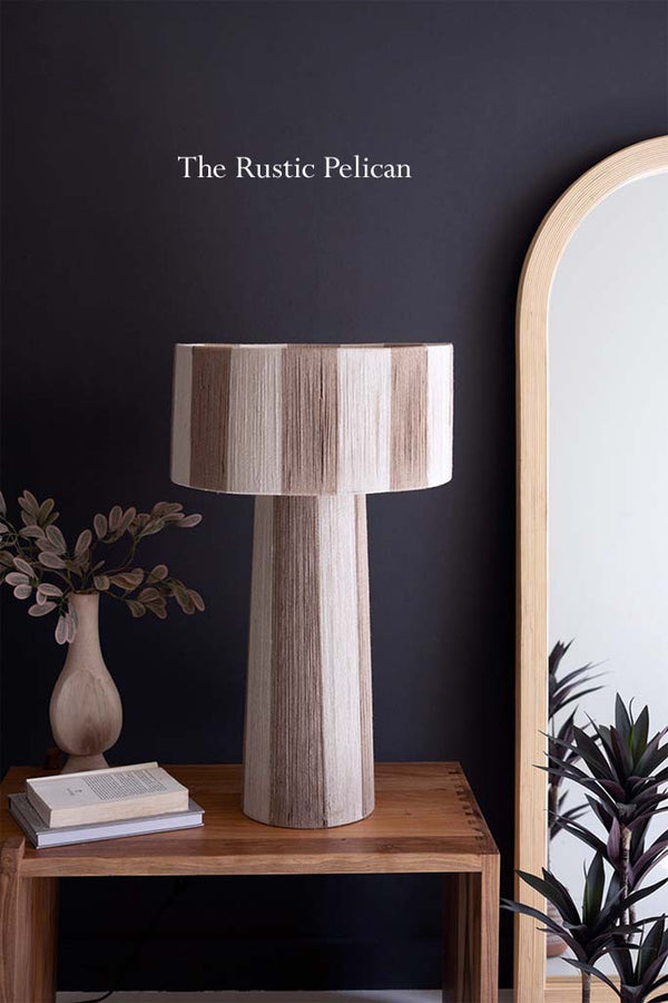 Modern Farmhouse Designer Jute Table Lamp