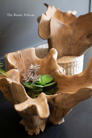 Modern Rustic Wooden Vase