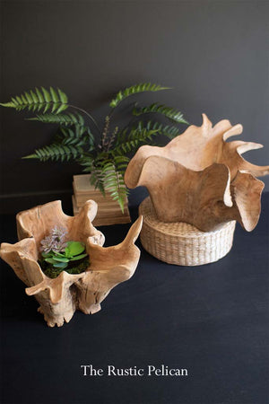 Modern Rustic Wooden Vase