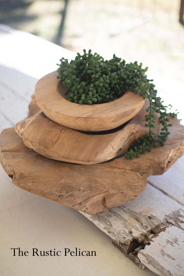 Modern Teak wood Bowls