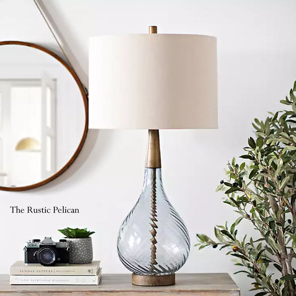 FREE SHIPPING - Modern Farmhouse Rustic Table Lamp