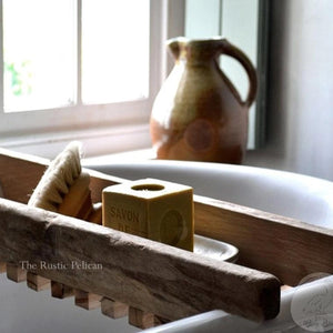 SALE - Modern Farmhouse Bath Tray - Shower Caddy