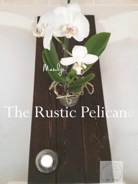 Rustic Bathtub Tray - Wood Bath Tray