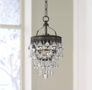 FREE SHIPPING ~ Modern Farmhouse Crystal Chandelier