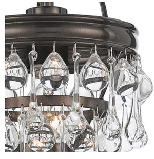 FREE SHIPPING ~ Modern Farmhouse Crystal Chandelier