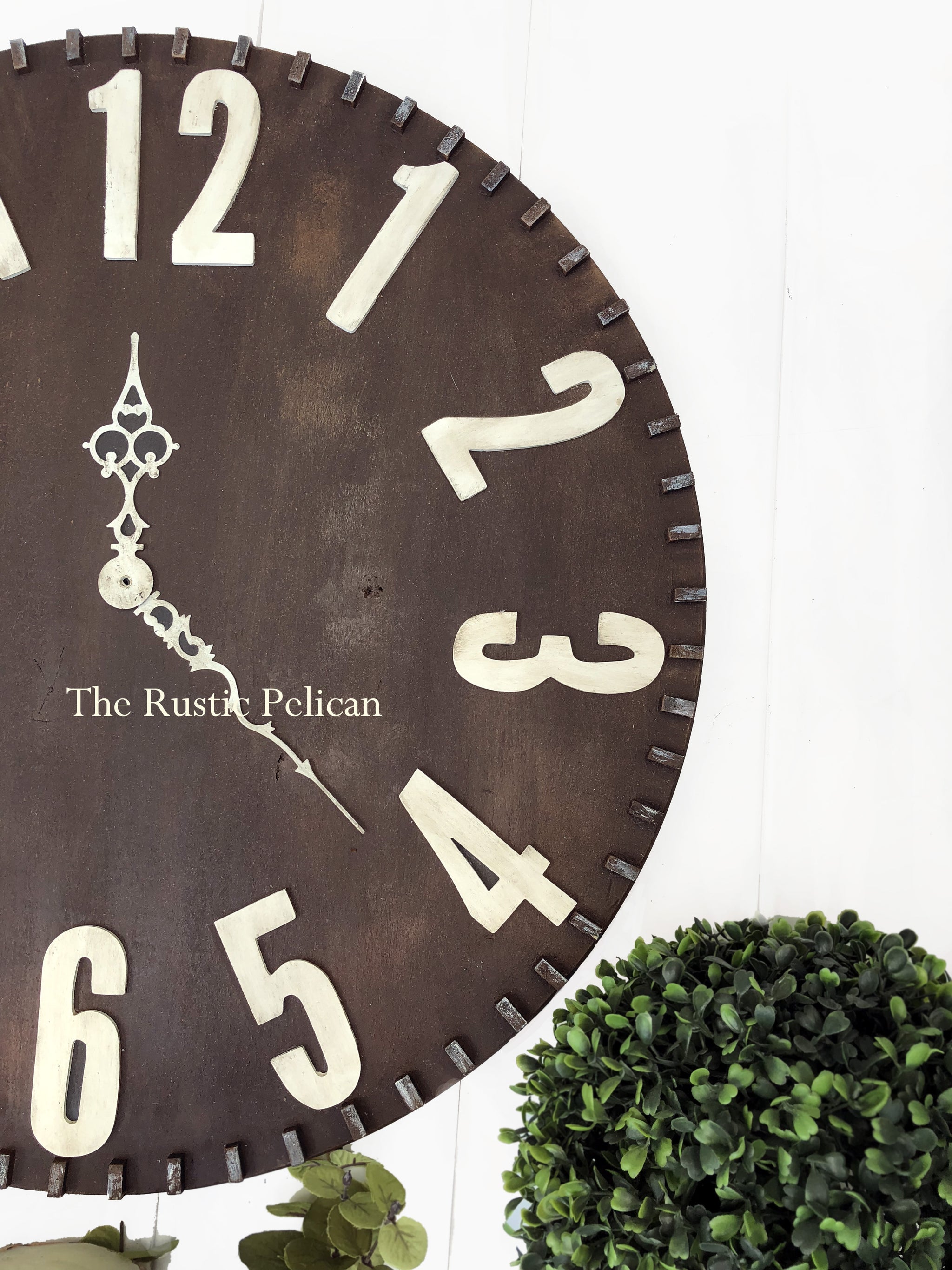 Clock, large wall clocks- Wall Decor, Rustic, oversized wall clock