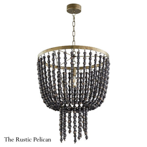 Modern Farmhouse Bohemian Beaded Chandelier