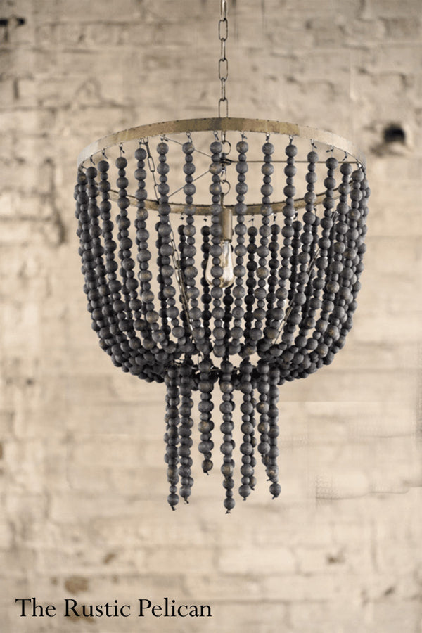 FREE SHIPPING - Modern Farmhouse Bohemian Beaded Chandelier