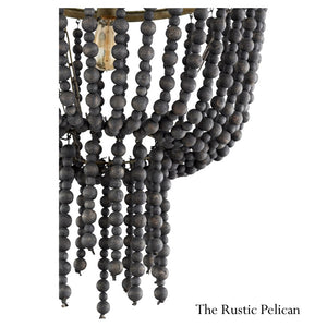 Modern Farmhouse Bohemian Beaded Chandelier