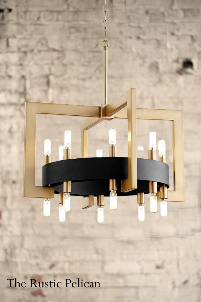 Large Modern Rustic-Chandelier-Farmhouse-Home Decor-Free Shipping - The ...