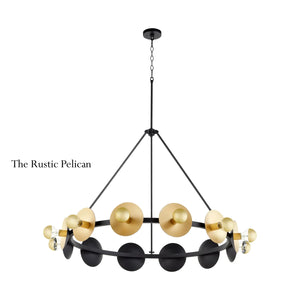 Large Modern 12 light Chandelier