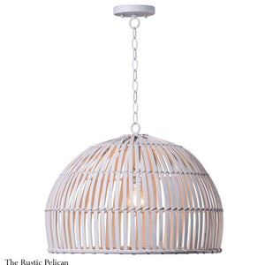 Modern Bohemian Rattan Chandelier