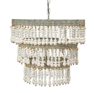 FREE SHIPPING - Large Modern Bohemian Beaded Chandelier