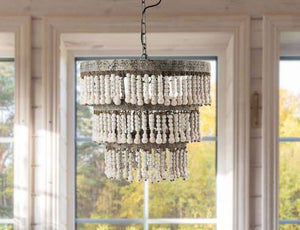 FREE SHIPPING - Large Modern Bohemian Beaded Chandelier