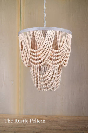 Modern Farmhouse Bohemian Beaded Chandelier