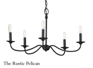 Large Modern Rustic Chandelier 