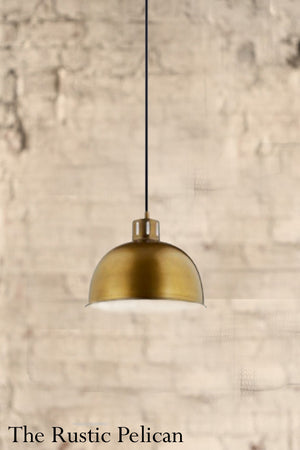 FREE SHIPPING ~Natural Brass Pendant Light