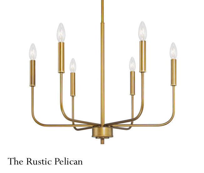 Modern Antique Gold Metal Pendant Light-Rustic-Farmhouse-Free Shipping ...