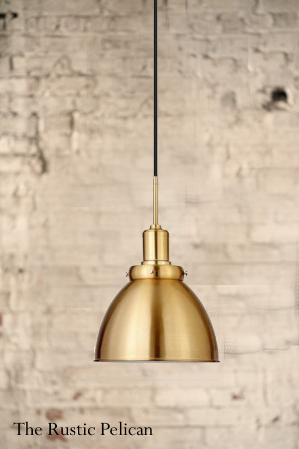 Natural Brass Pendant Light