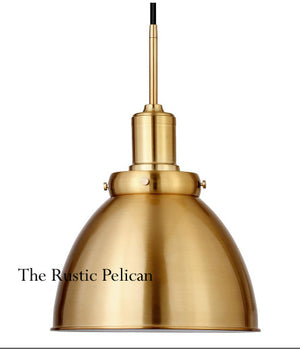 Natural Brass Pendant Light