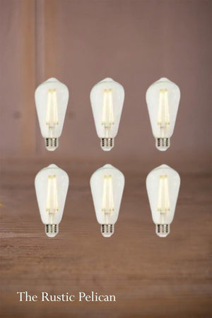 FREE SHIPPING - Light Bulbs-Vintage Style Designer Bulbs (6 PACK)