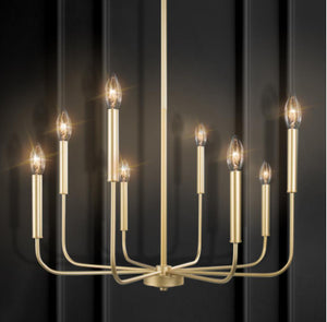 Modern Farmhouse Antique Gold chandelier 