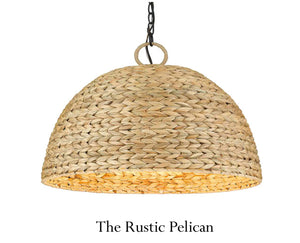 FREE SHIPPING - Modern Rustic Handwoven  Chandelier